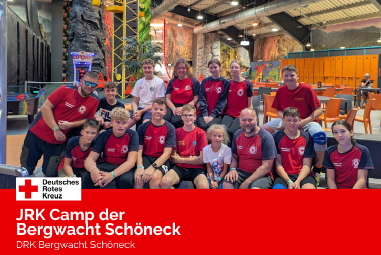 Die Jugendgruppe der DRK Bergwacht Schöneck im Fundora